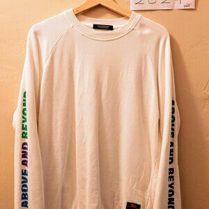 SCOTCH & SODA Above and Beyond l/s white spellout M